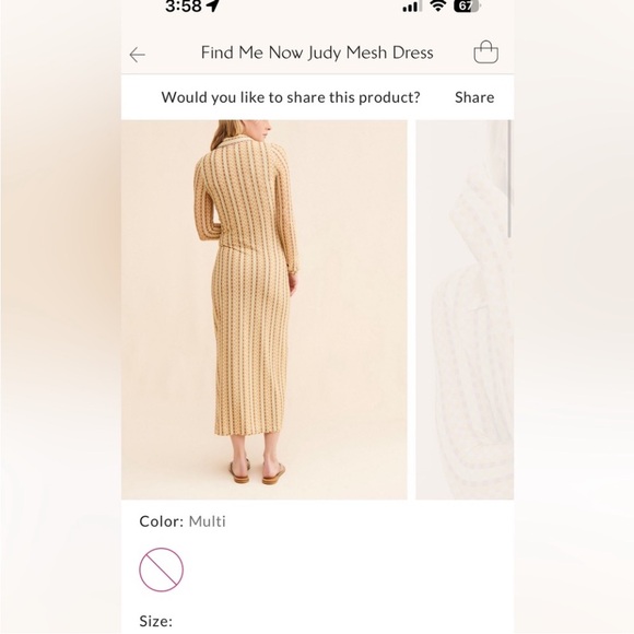 Free People Cream Ribbed Long Sleeve Sheath Dress - Picture 4 of 5